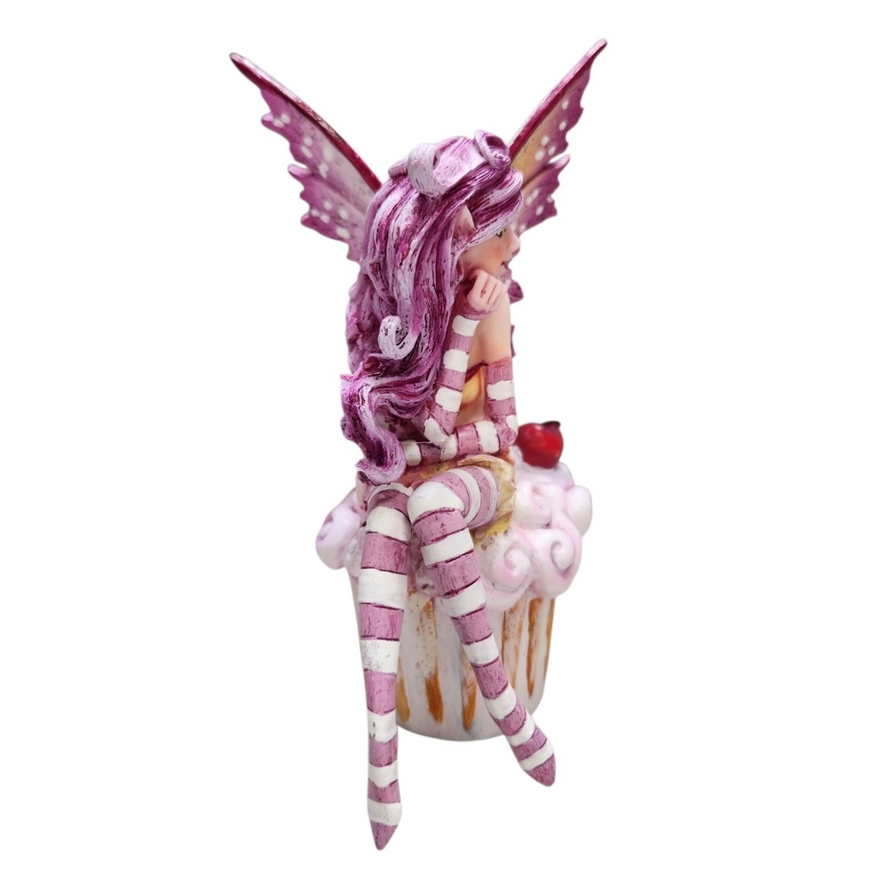 PT Pacific Trading Amy Brown Style Sweet Tooth Pink Fairy Cupcake Figurine - Picture 2 of 8